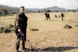 Jeremy Knauff in Tunisia with U.S. Marine Corps